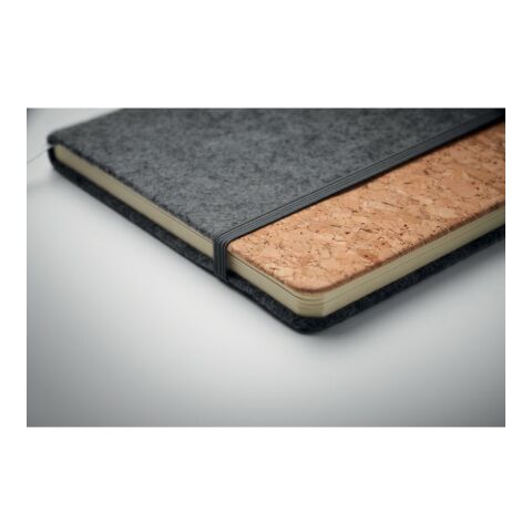 A5 RPET cork notebook grey | No Branding | not available | not available | not available