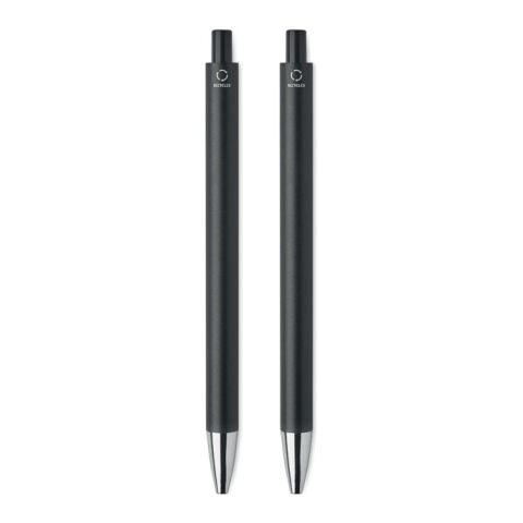 Recycled aluminium pen set black | No Branding | not available | not available | not available