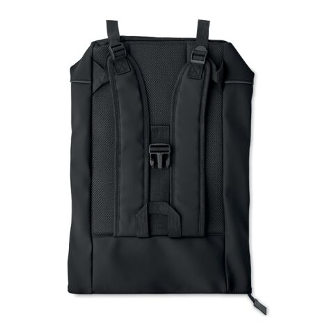 Laptop 15" roll top PU backpack black | No Branding | not available | not available