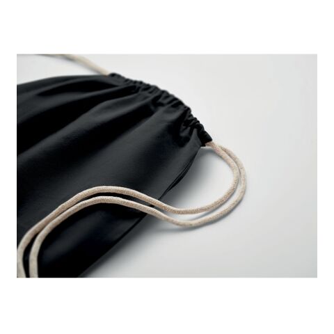 Drawstring bag Fairtrade 180gr black | No Branding | not available | not available | not available