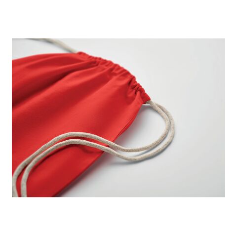 Drawstring bag Fairtrade 180gr red | No Branding | not available | not available | not available
