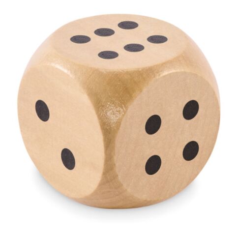 Schima wooden dice 5cm dia wood | No Branding | not available | not available