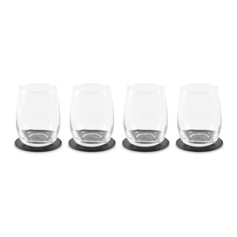 Set of 4 PU coasters black | No Branding | not available | not available | not available