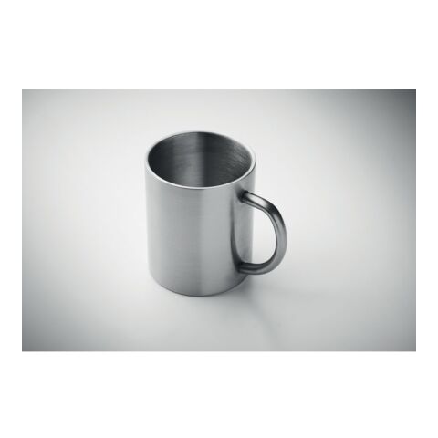 Recycled stainless steel mug matt silver | No Branding | not available | not available | not available