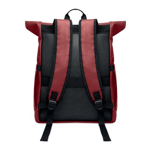 Rolltop laptop rucksack 600D Burgundy | No Branding | not available | not available | not available