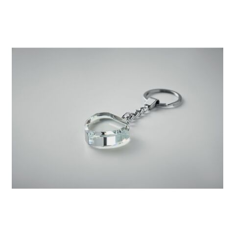 Glass heart award key ring transparent | No Branding | not available | not available | not available