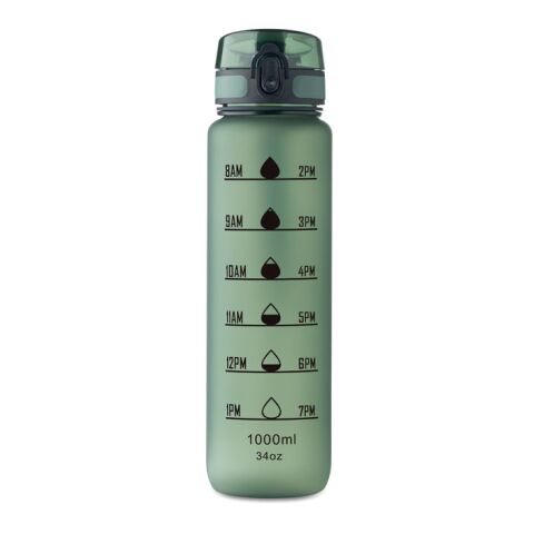 Sports water bottle RPET 1L Dark green | No Branding | not available | not available | not available