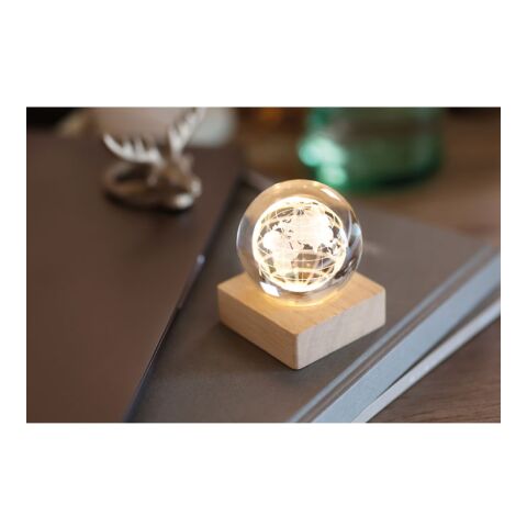 LED globe glass ball wood | No Branding | not available | not available