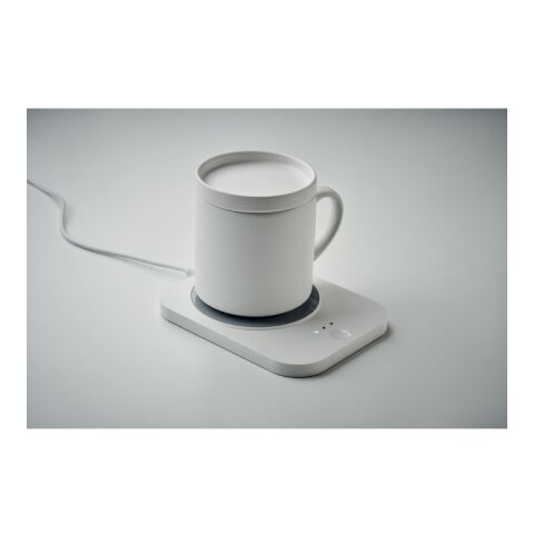 Wireless charger mug warmer set white | No Branding | not available | not available