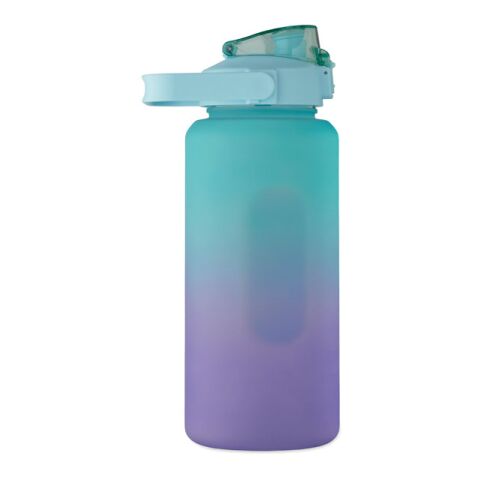 RPET water bottle 2000ml turquoise | No Branding | not available | not available | not available