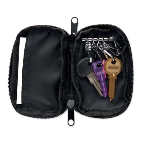 Key case in 300D RPET black | No Branding | not available | not available | not available