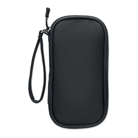 Tech organiser pouch 600D RPET black | No Branding | not available | not available | not available