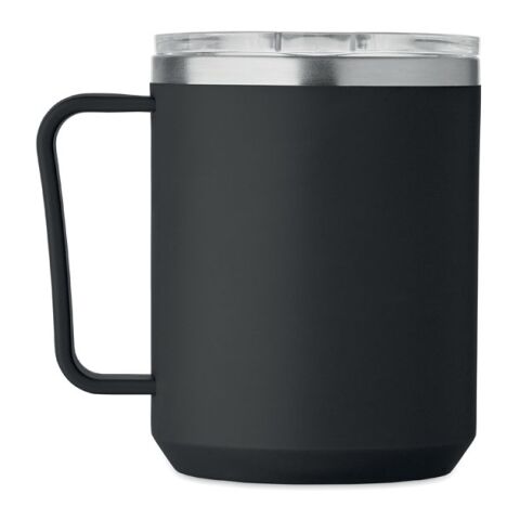 Double wall mug 400ml black | No Branding | not available | not available