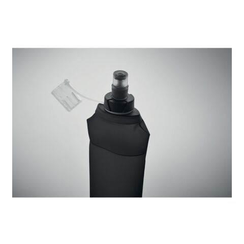 Foldable water bottle 500ml black | No Branding | not available | not available