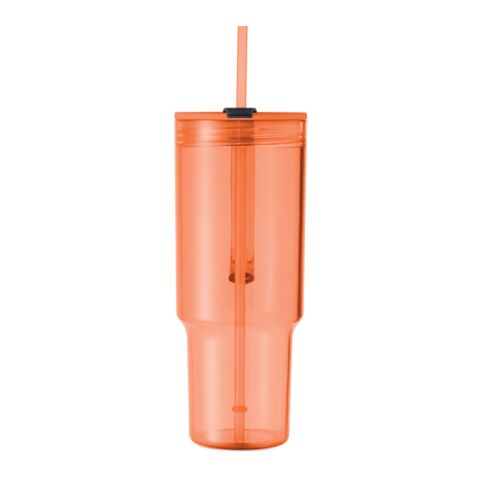 RPET tumbler 1200ml transparent/orange | No Branding | not available | not available