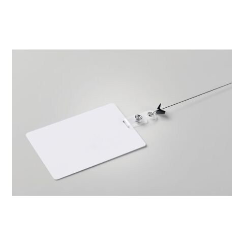 Lanyard badge 120 x 80mm white | No Branding | not available | not available | not available
