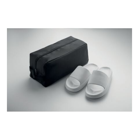 Shoe bag in 600D RPET black | No Branding | not available | not available | not available