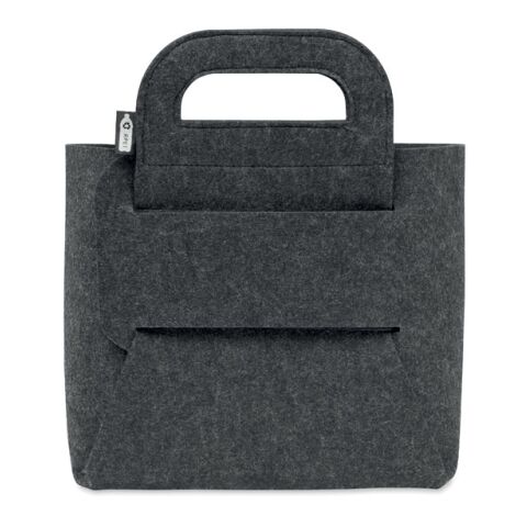 Foldable RPET felt basket grey