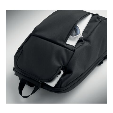 15" RPET laptop backpack 15L black