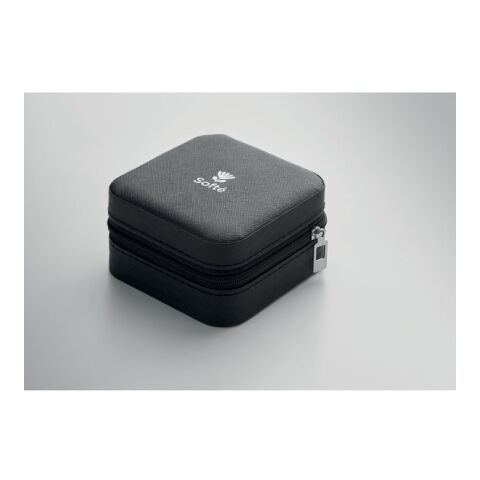 PU Travel jewellery box black
