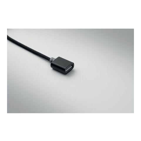 3-in-1 charging cable keyring black