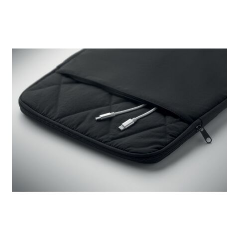 Nylon laptop pouch 15" black