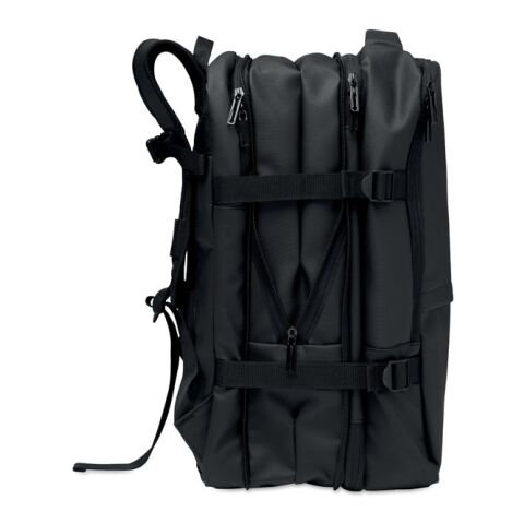 Extendable RPET backpack 20L black