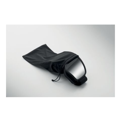 Ski goggles UV400 shiny silver