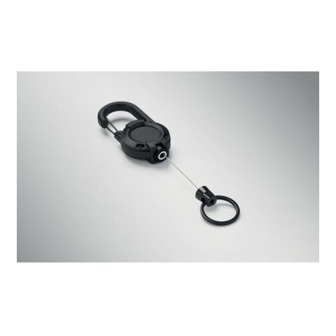 Retractable badge holder black