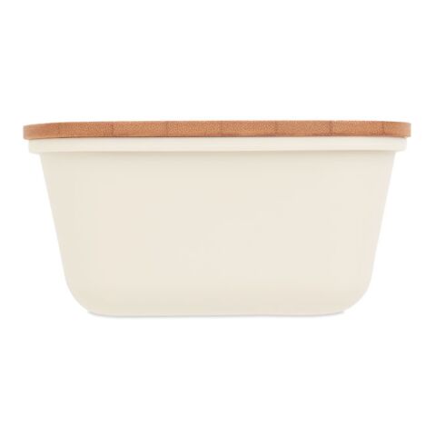 Lunch box with bamboo lid beige | No Branding | not available | not available | not available