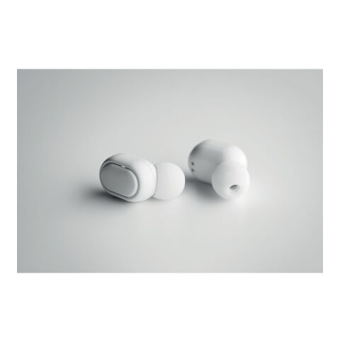 Recycled ABS TWS earbuds white | No Branding | not available | not available | not available