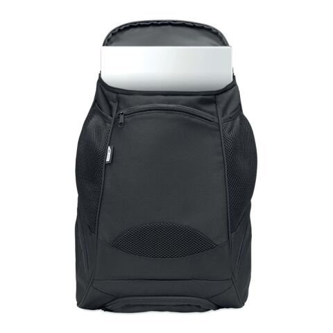 600D RPET sports rucksack black | No Branding | not available | not available | not available