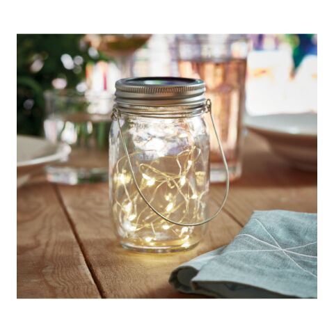 Transparent solar mason jar lamp 300 mAh transparent | No Branding | not available | not available | not available