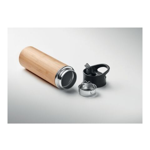 Double wall bamboo flask 450ml wood | No Branding | not available | not available | not available