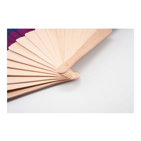 Rainbow wooden hand fan multicolour | No Branding | not available | not available