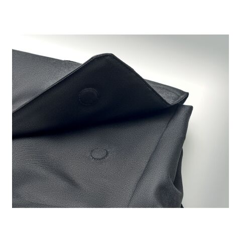 RPET laptop backpack with magnetic button black | No Branding | not available | not available | not available