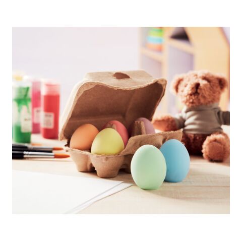 6 chalk eggs in box beige | No Branding | not available | not available | not available