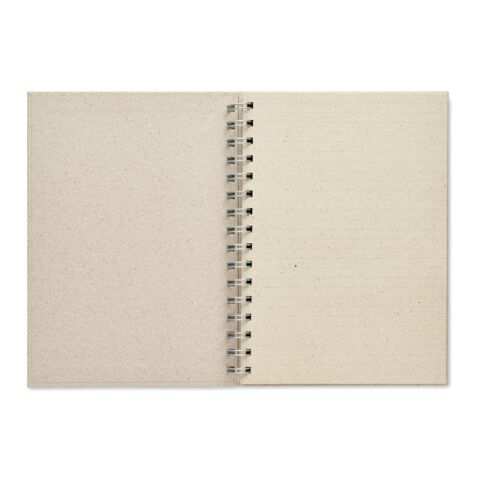 A5 grass spiral notebook beige | No Branding | not available | not available | not available