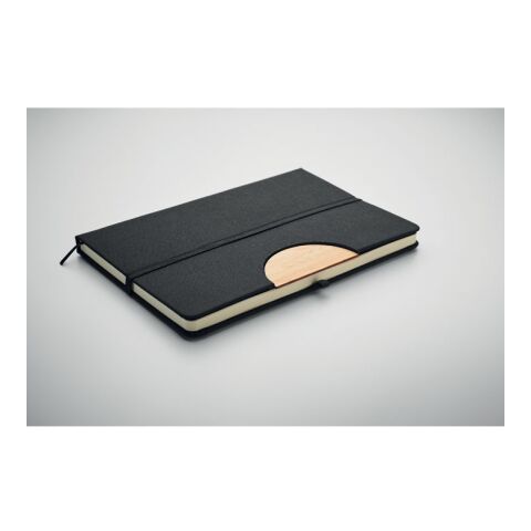 A5 RPET notebook with phone stand black | No Branding | not available | not available | not available