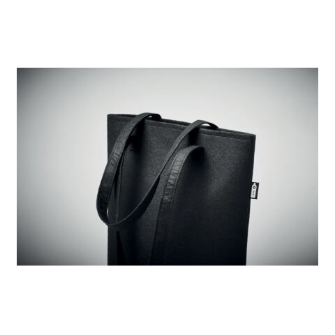 RPET felt event/shopping bag black | No Branding | not available | not available | not available