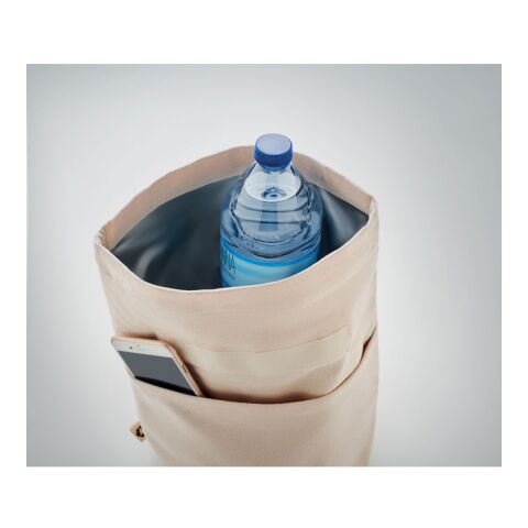 Recycled cotton cooler bag beige | No Branding | not available | not available | not available