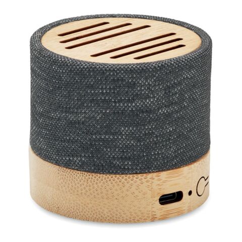 Bamboo RPET wireless speaker black | No Branding | not available | not available | not available