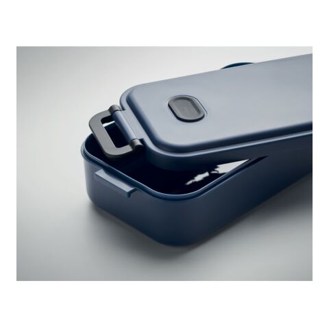 Recycled PP Lunch box 800 ml navy blue | No Branding | not available | not available | not available