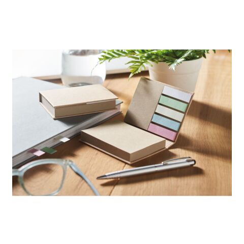 Recycled memo pad set beige | No Branding | not available | not available | not available