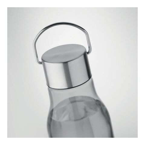 RPET bottle with PP lid 600 ml transparent/grey | No Branding | not available | not available