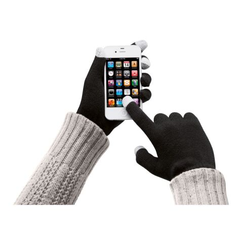 Tactile gloves for smartphones black | No Branding | not available | not available | not available