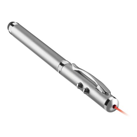 Laser pointer touch pen matt silver | No Branding | not available | not available | not available