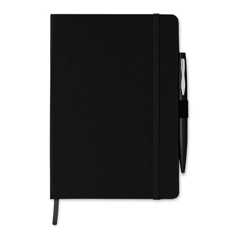 A5 notebook with pen 72 lined black | No Branding | not available | not available