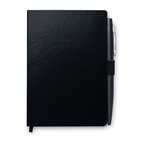 A6 notebook with pen 72 lined black | No Branding | not available | not available