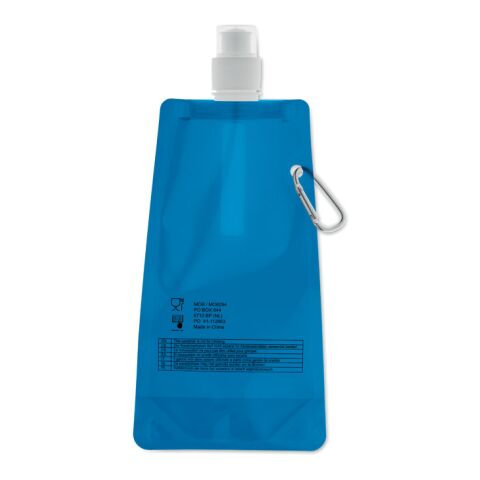 Foldable water bottle transparent/blue | No Branding | not available | not available